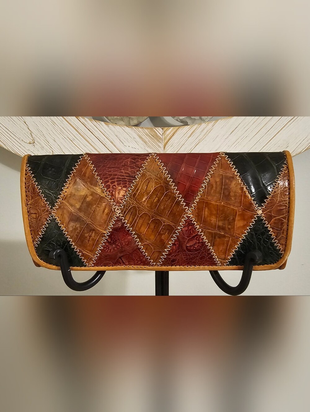 Faux Leather Wallet With Vintage Appeal